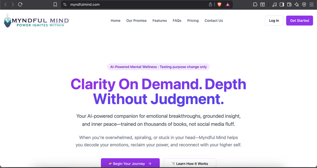 MyndfulMind AI Chatbot Platform